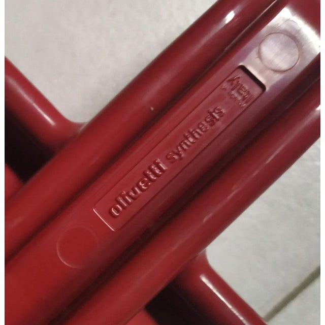 Red Coat Stands by Ettore Sottsass for Olivetti Synthesis, 1971, Set of 2 For Sale - Image 6 of 8