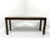 Henredon 1980's Oak and Brass Mirror Top Contemporary Console Sofa Table For Sale - Image 10 of 10