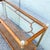 Palm Beach Chic Rattan Cane and Gold Console Table For Sale - Image 4 of 9
