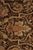 Brown Rug & Kilim’s European Tudor Style Kilim in Brown With Gold Floral Pattern For Sale - Image 8 of 9