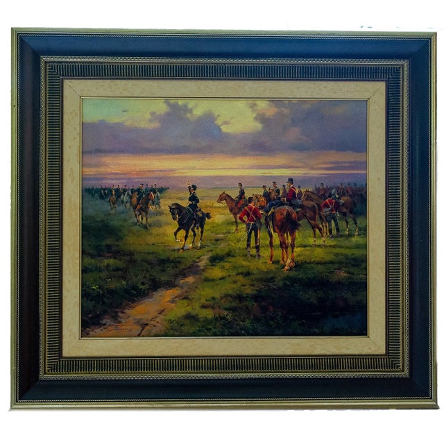 Colección Ejercitas Reunion de Tropas is an original oil painting by Salvador Caballero, a Spanish artist recognized for...