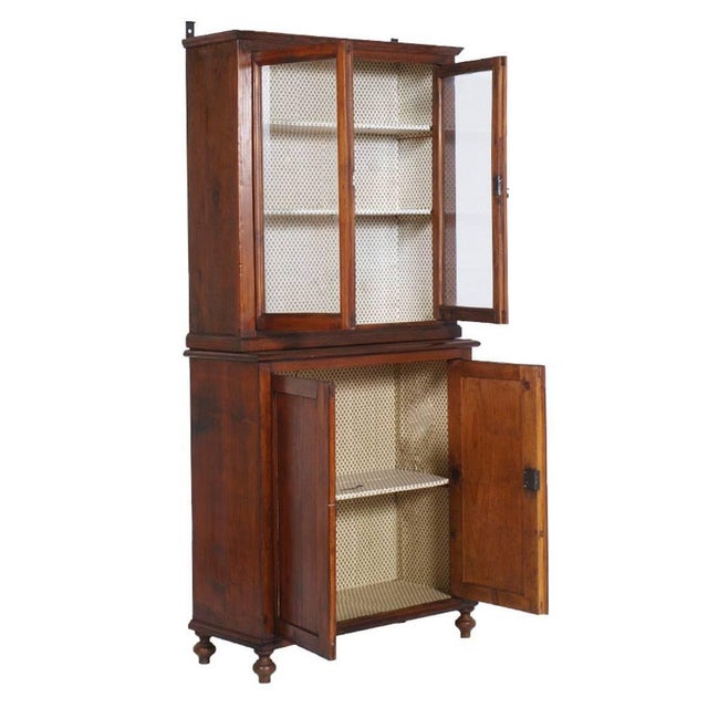 1800 country sideboard with display cabinet in solid pine , restored and wax polished the display cabinet can or must be...