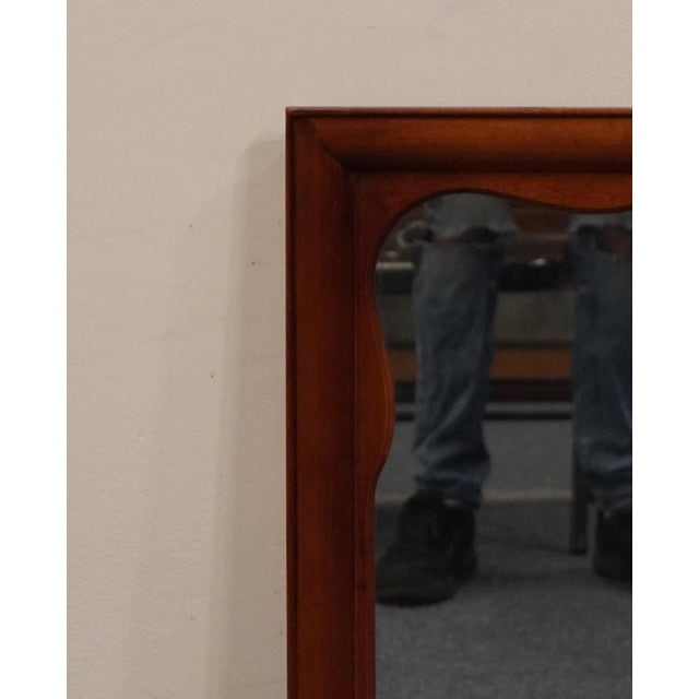 High End Vintage Solid Cherry Traditional Style 49" Dresser / Wall Mirror 301-4 For Sale - Image 4 of 6