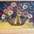 Original 10 x 14 painting on canvas board unsigned Overall size with light oak frame is 13 x 17