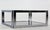 Black Sharp Square 2 Tier Modern Chrome Base Smoked Glass Coffee Table w/ Shelf MINT For Sale - Image 8 of 10