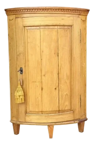 Swedish Corner Cupboard Pine Antique