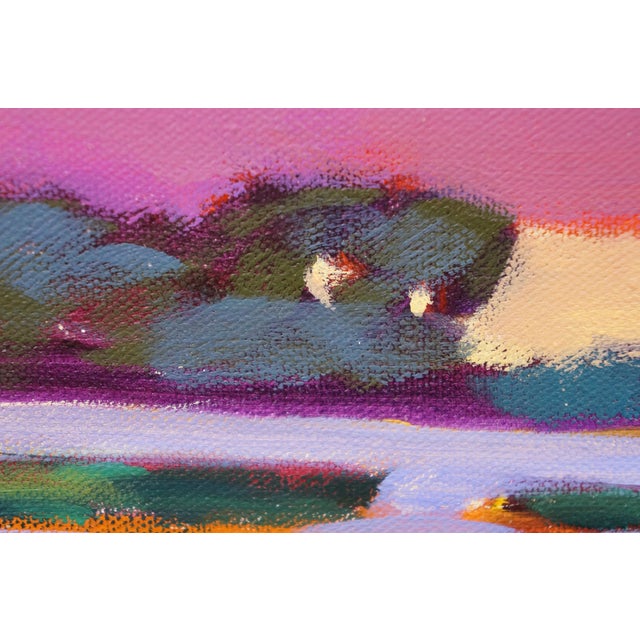 Betty Anglin Smith 1998 Ashepoo Marshland Oil Painting on Canvas 50" For Sale - Image 9 of 11