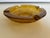 Vintage Midcentury Anchor Hocking Glass amber glass ashtray 6.25"D X 1"H in very good condition.