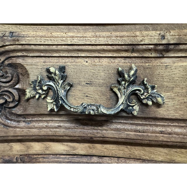 French Bleached Oak Chest of Drawers, 1920 For Sale - Image 12 of 13