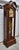 1980s Ridgeway Grandfather Clock Wood Brass Dial Moving Moon Phase Windsor Cherry For Sale - Image 5 of 18
