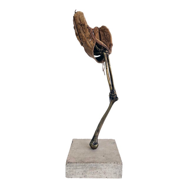Bronze Arles Del Rio Sculpture, "Hoping That Things Fall From the Sky" For Sale
