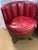 1970s Set of 4 Vintage 1970s Whiskey Barrel Chairs | Red Vinyl For Sale - Image 5 of 12