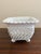1980s French Country White Ceramic Woven Rope Cachepot Basket For Sale - Image 5 of 8