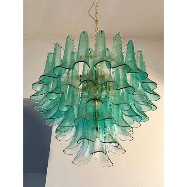 Green-Weather Sella Petali Chandelier in Mazzega Style by Simoeng For Sale - Image 6 of 9