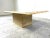 Vintage Travertine and Brass Coffee Table from Fedam, 1970s For Sale - Image 6 of 11