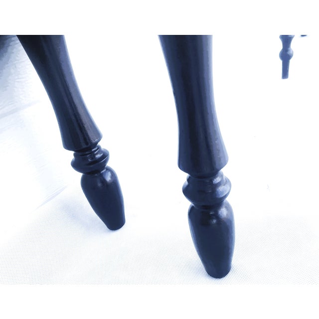 Long Antique Black and Walnut Console Table, Western Europe, Late 19th Century For Sale - Image 5 of 18