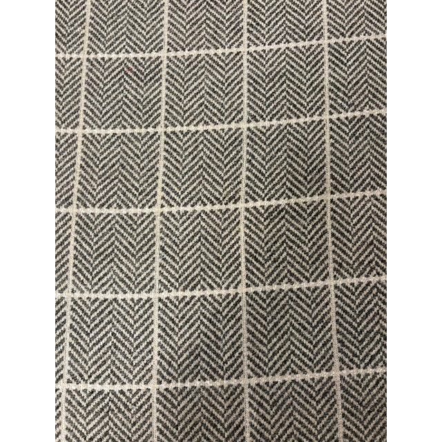 Brown Designer's Guild's "Branette" Modern Check Fabric - 1 Yard + Piece For Sale - Image 8 of 10