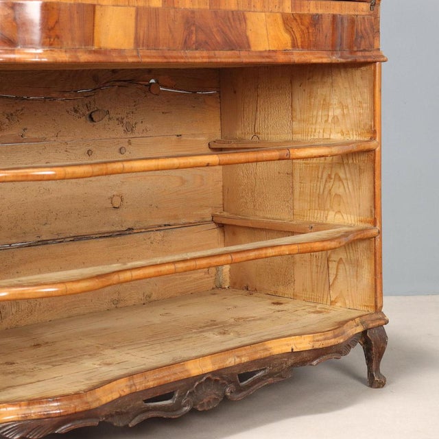 Baroque Walnut Drop-Leaf Cabinet For Sale - Image 12 of 14