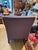Plush Purple Upholstered Club Armchair For Sale - Image 9 of 12