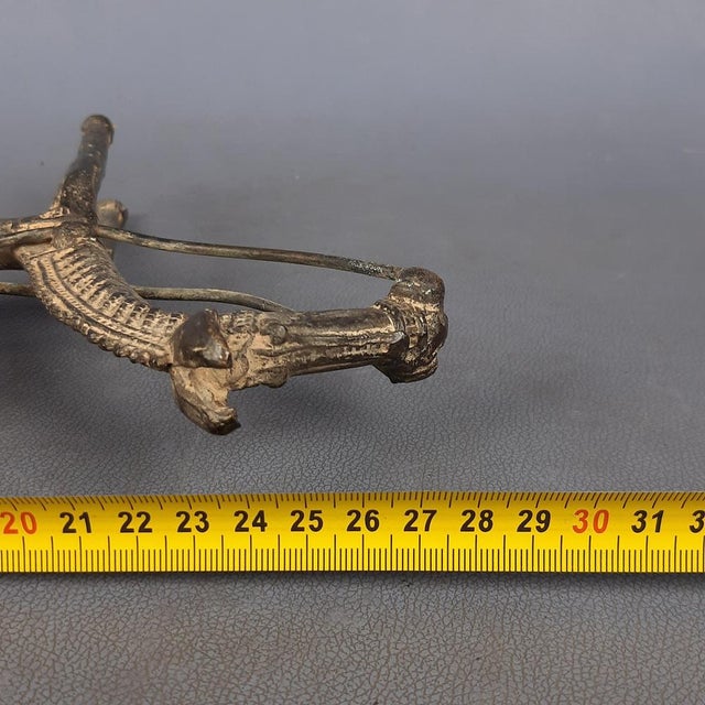 African Bronze Sculpture Horse with Warriors, Early 1900s For Sale - Image 12 of 14