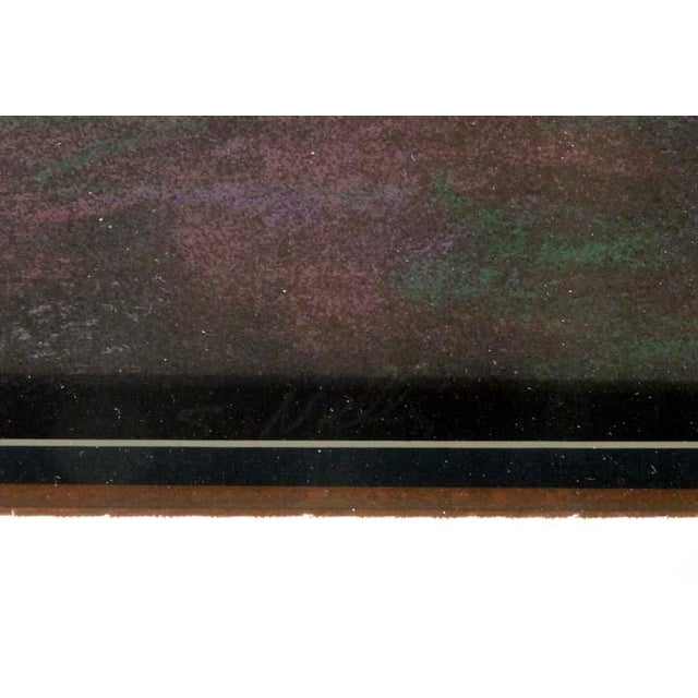 1990s 1990s Scott Nellis Clouds Original Pastel Framed Hand Signed Fined Art For Sale - Image 5 of 5