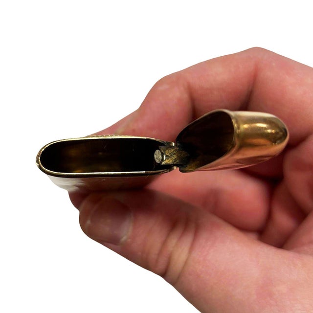 19th Century 19th Century Late Victorian Western 10k Gold Stallion Pair Match Safe Vesta W/ Diamond For Sale - Image 5 of 5