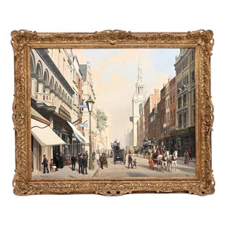 Reginald Edward Arnold, Bow Church, Oil Painting, Framed For Sale