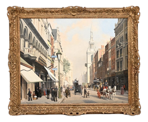 Reginald Edward Arnold, Bow Church, Oil Painting, Framed