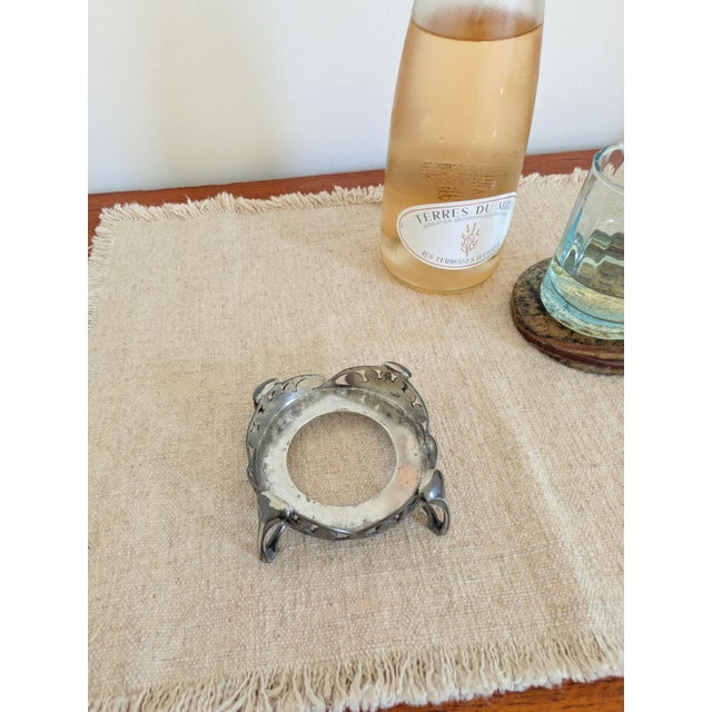 Silver Art Nouveau Pewter Bottle Holder by Archibald Knox for Liberty & Co., 1905 For Sale - Image 8 of 12