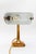 Gold Art Deco Table Lamp in Enameled Shade, Vienna, 1920s For Sale - Image 8 of 18