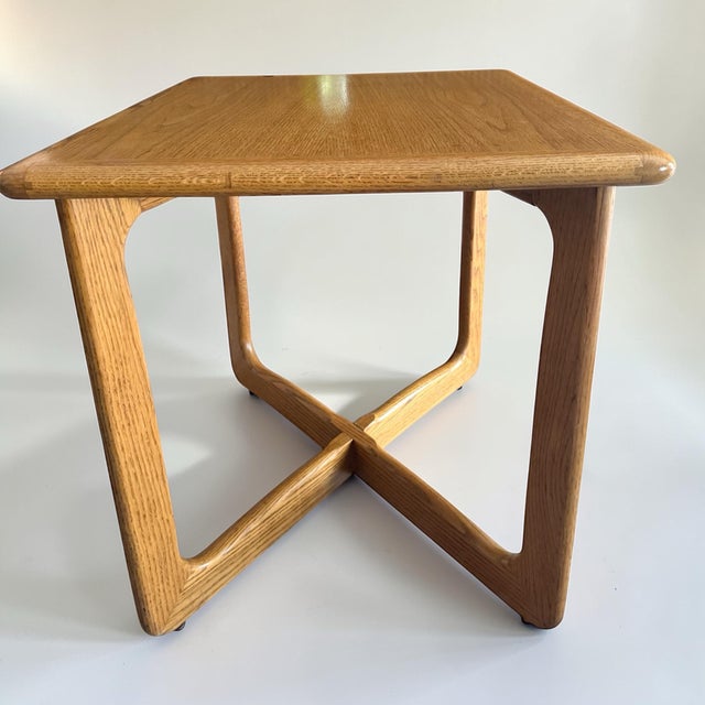 1980s Pair of 1984 Lane Perception End Tables – Mid-Century Modern Walnut, Vintage For Sale - Image 5 of 9