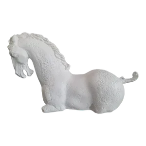 Han Style Horse, Cast Durastone Sculpture by Austin Productions 1961