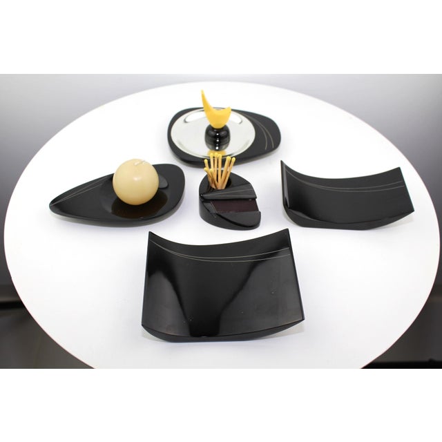 Smoking Set in Bakelite, 1940s, Set of 8 For Sale - Image 14 of 14