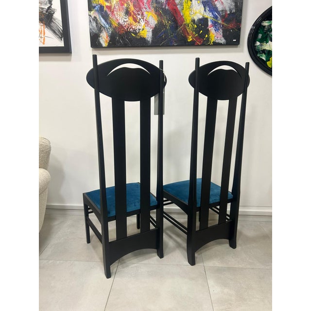 Argyle Chairs by C.R. Mackintosh for Cassina, 1970s, Set of 2 For Sale - Image 10 of 12