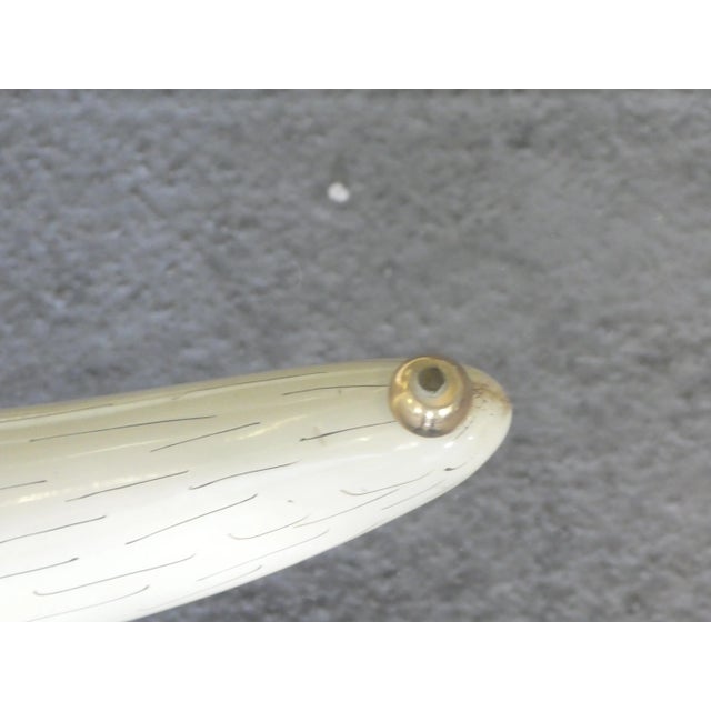 Vintage Hollywood Regency Faux Elephant Tusk, Bronze & Lucite Cocktail/Coffee Table For Sale - Image 9 of 13