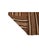 1960s Striped Brown Vintage Turkish Kilim Rug - 2`8″ X 6`4″ Ft. For Sale - Image 5 of 6