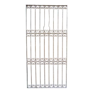 Antique Victorian Iron Gate Architectural Element T For Sale