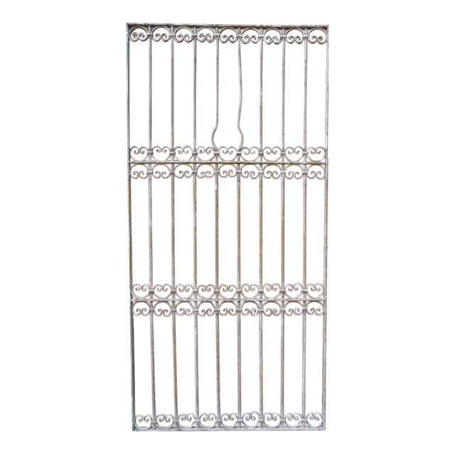 Antique Victorian Iron Gate Architectural Element T For Sale