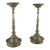Pair of Indian or Chinese Paktong Candle Holders For Sale