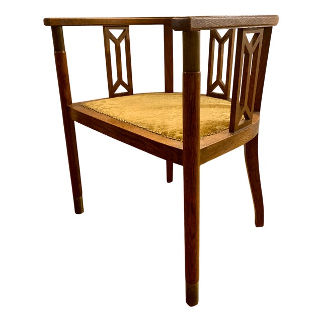 Art Nouveau Armchair in the style of Koloman Moser, 1890s For Sale