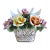 1970s Nuova Capodimonte Grand Porcelain Centerpiece With Doves & Roses For Sale
