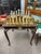 American Vintage Style Chess Board Game Table, With 32 Matching Pieces, Silver Leaf + Gold Leaf For Sale - Image 3 of 9