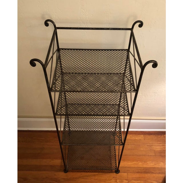 Tall French Wrought Iron Metal Étagère Bookshelf Chairish
