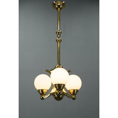 Art Deco Chandelier from Gocar, 1910s For Sale - Image 9 of 13