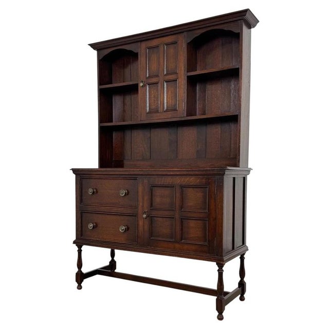 Early 20th Century English Oak Dresser For Sale - Image 3 of 13