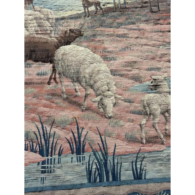 1920s Vintage Handwoven Aubusson Tapestry, 1920s For Sale - Image 5 of 18