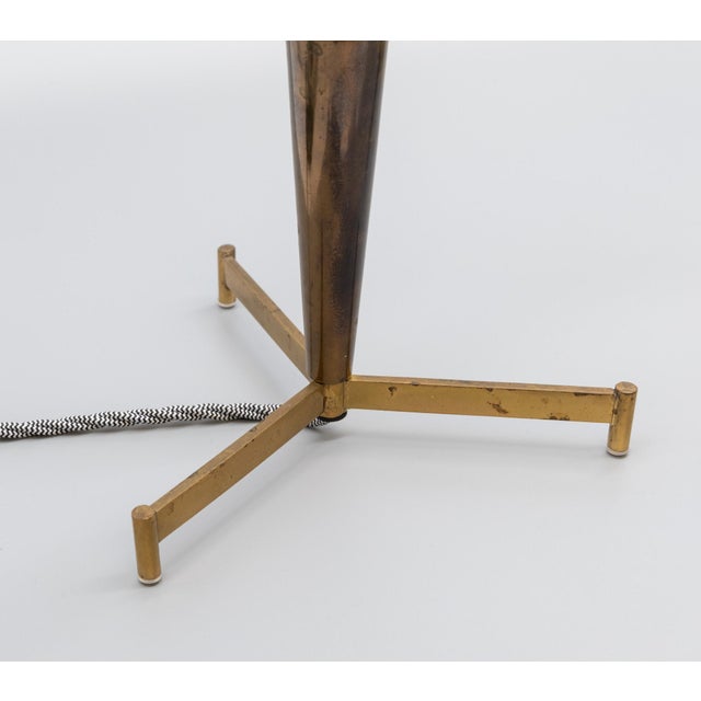 1960s Mid-Century Modern Diabolo Shaped Brass Table Lamps, 1960, Set of 2 For Sale - Image 5 of 13