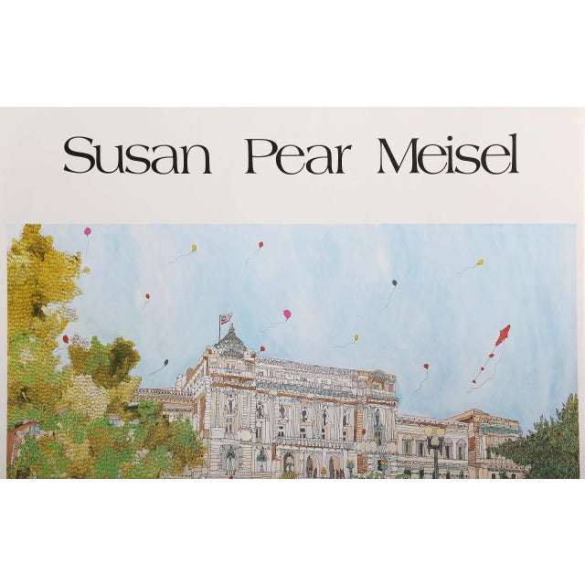 American Library of Congress, Signed Poster by Susan Pear Meisel For Sale - Image 3 of 5