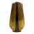 Vintage Art Deco Brass & Black Lacquer Vase For Sale