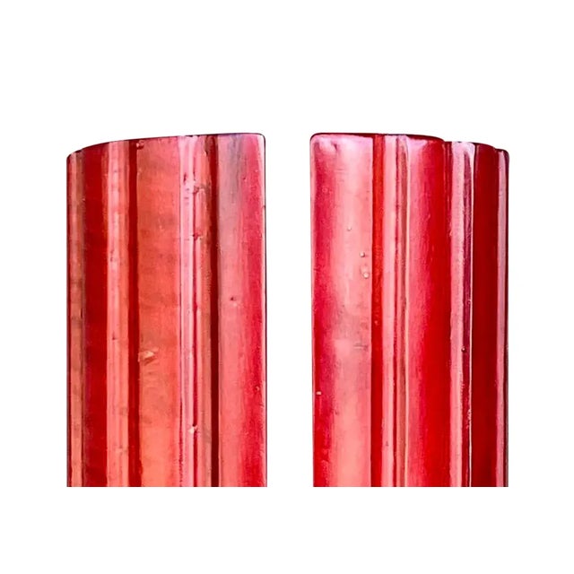 Vintage Contemporary Carved Column Bookends- a Pair For Sale - Image 11 of 12